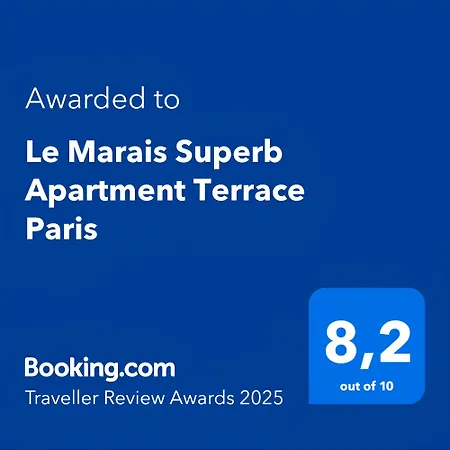 Le Marais Superb Terrace Free Netflix * パリ