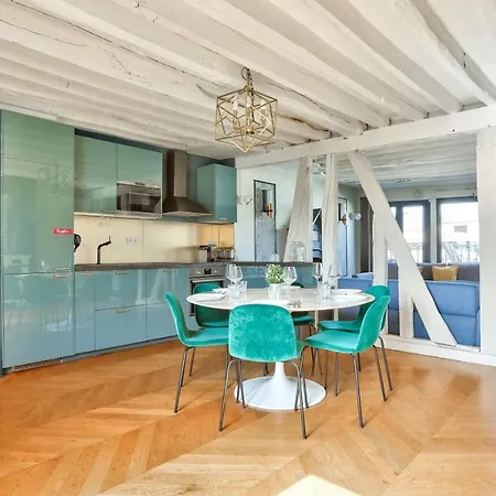 Le Marais Superb Terrace Free Netflix Apartment Paris