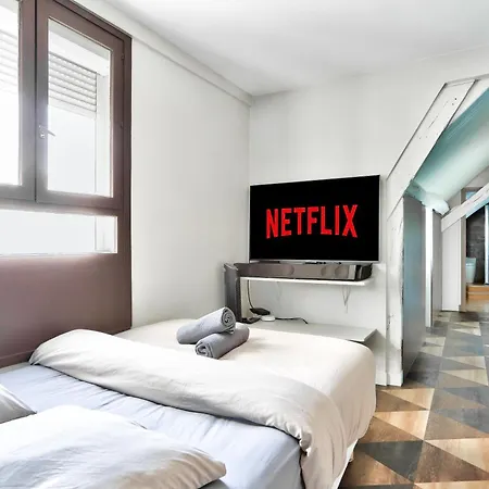 Le Marais Superb Terrace Free Netflix Apartman